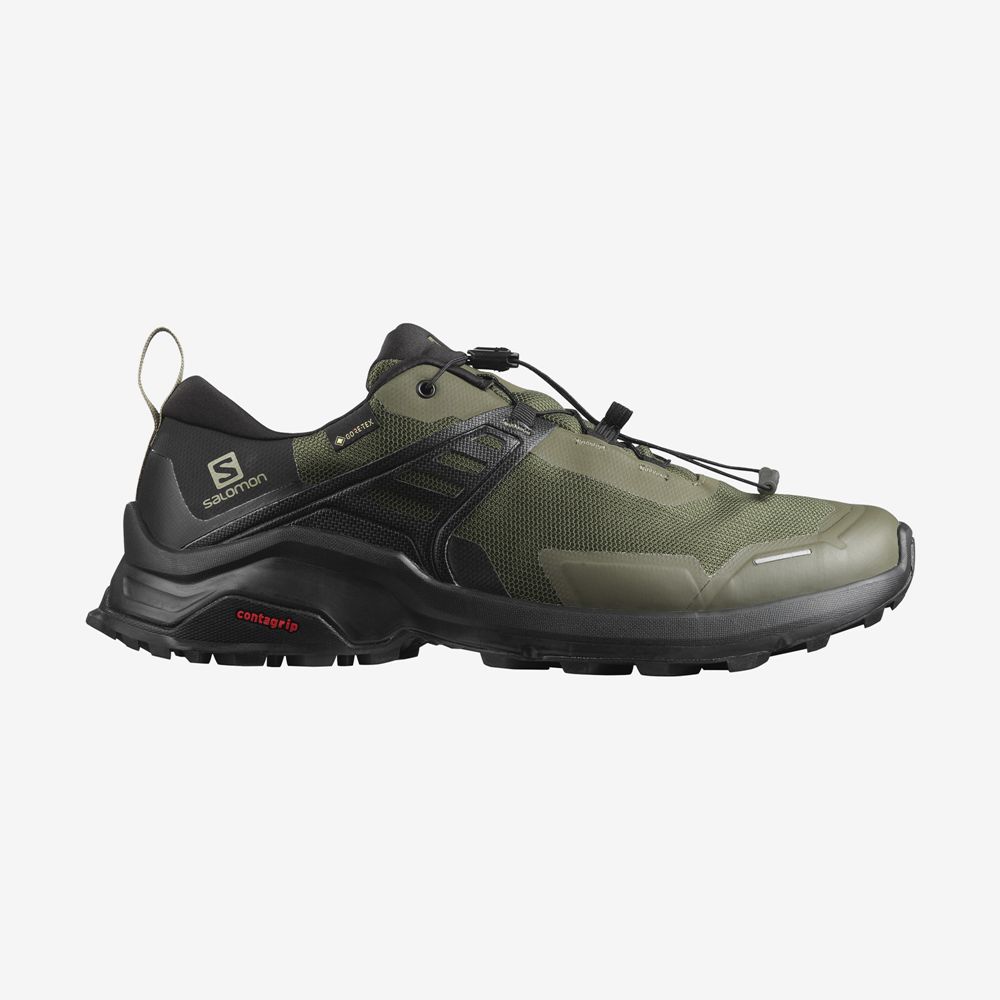 Salomon X RAISE GORE-TEX Zapatillas Trekking Hombre - Verde Oliva Verde - Colombia (15394-NEPW)